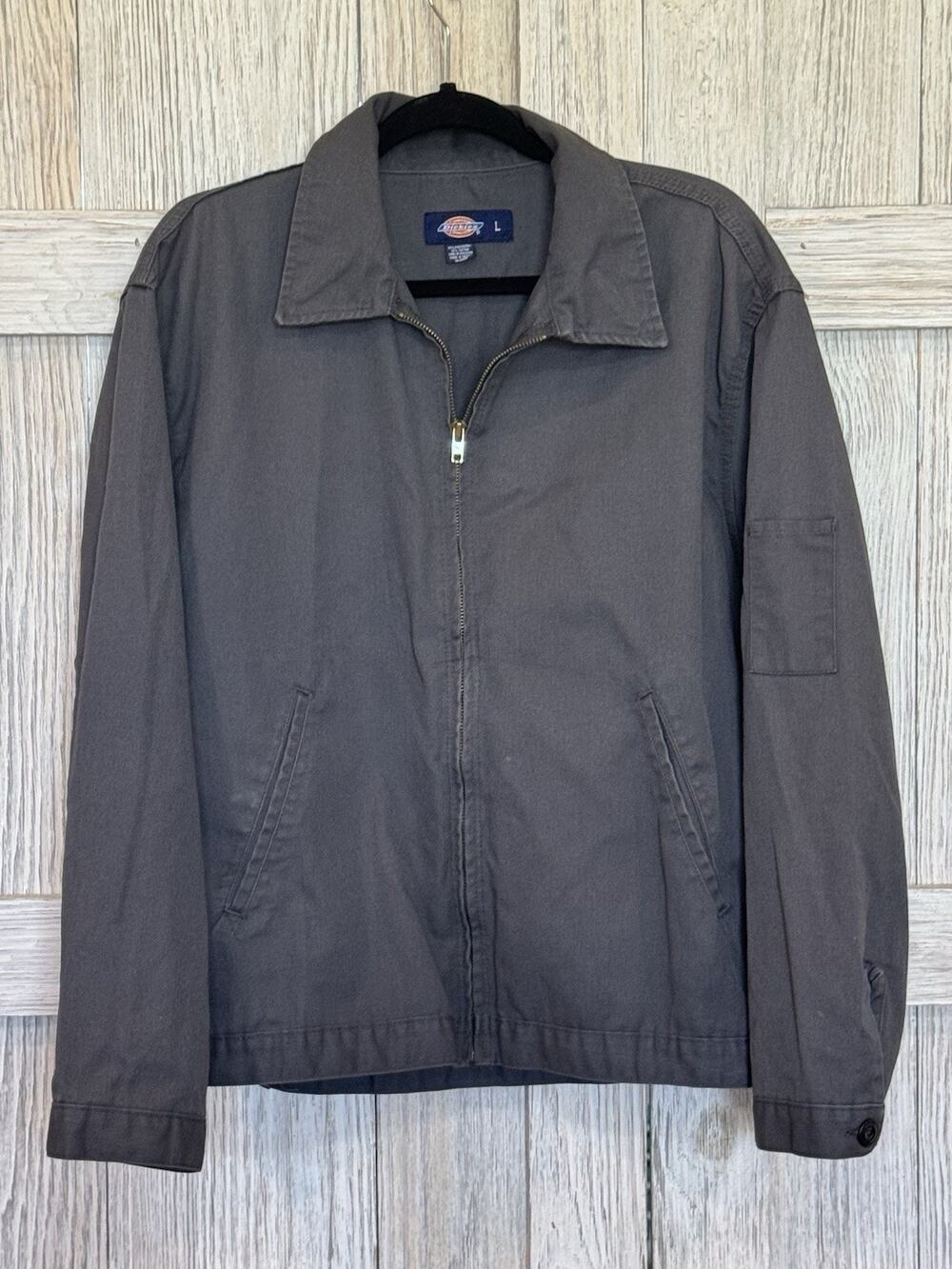 Dickies Men’s Full Zip Jacket Gray Size Large
